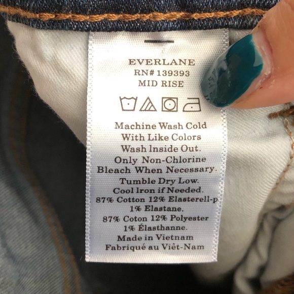 NWT Everlane Authentic Stretch Mid-Rise Jeans 33R - Picture 12 of 17